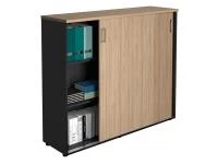 Офисный шкаф NWT 1214 вяз натуральный/антрацит